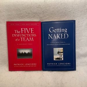 5 Dysfunctions / Getting Naked 2 Patrick Lencioni Hardback Books